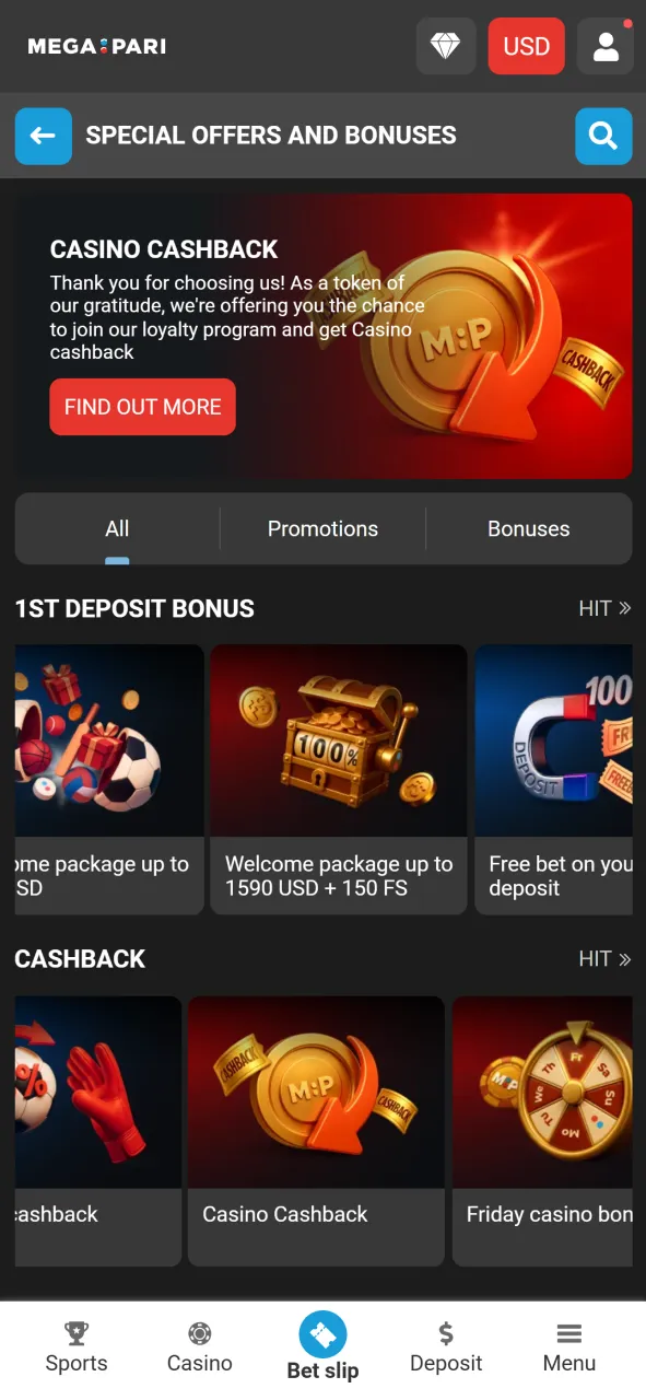 Activate exclusive mobile bonuses within the official Megapari application today.