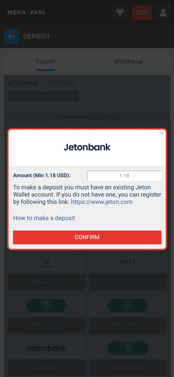 Replenish your balance to activate bonuses on official Megapari website.