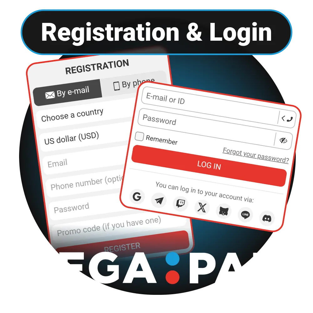 Complete the registration process on the official Megapari website to play.