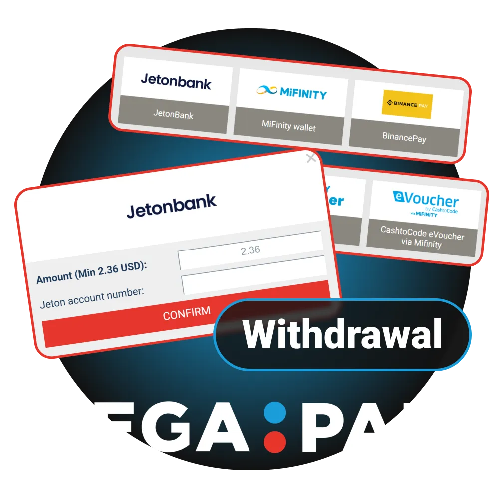 Withdraw your winnings safely using the official Megapari payment system.