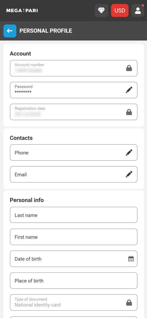 Complete identity verification on the official Megapari gaming platform securely.