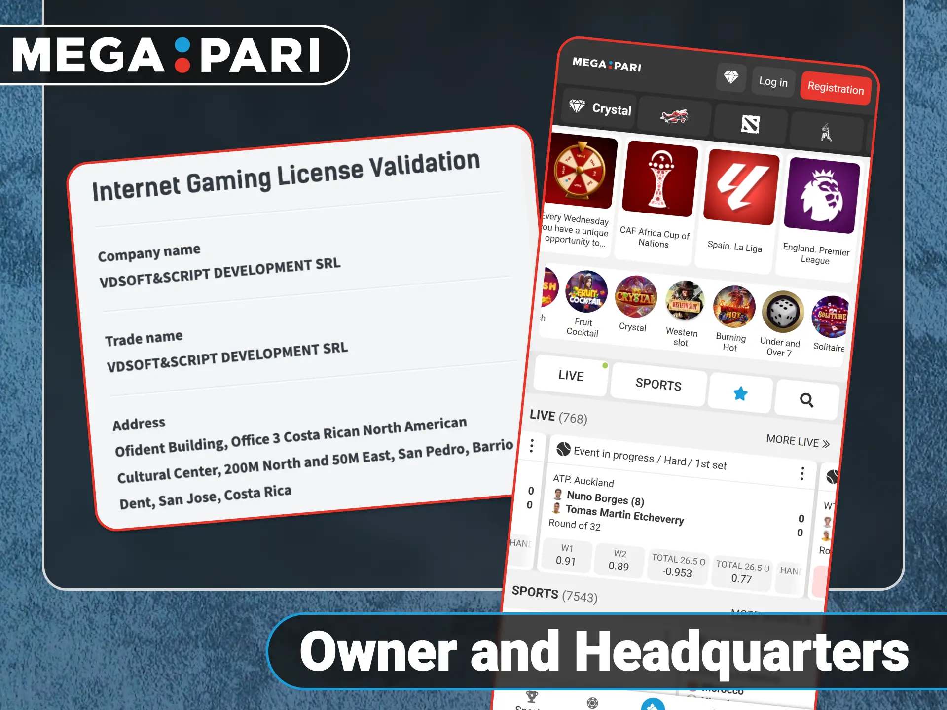 Learn about the official Megapari headquarters located in Costa Rica.