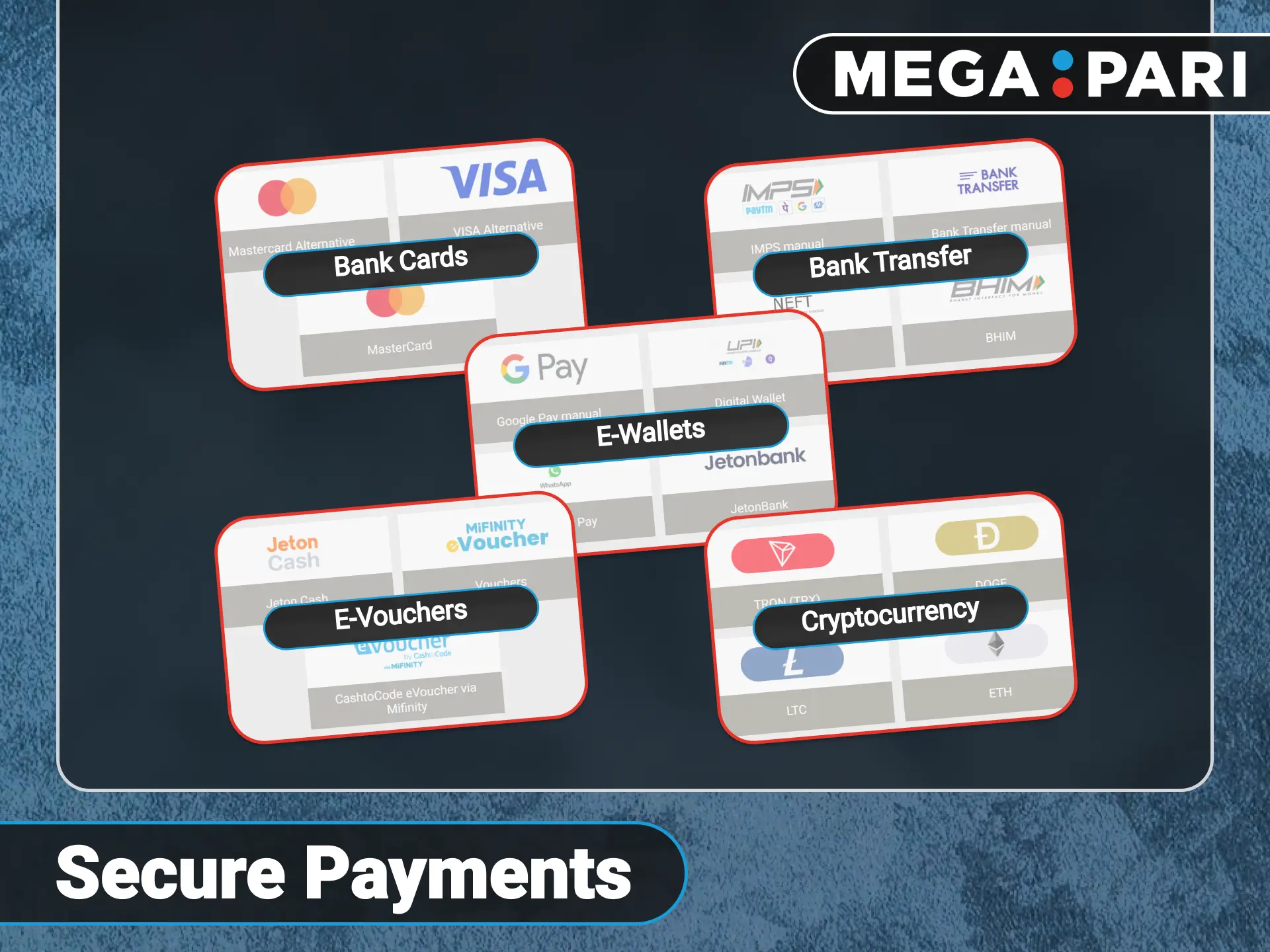 Process safe deposits and withdrawals on the official Megapari platform.