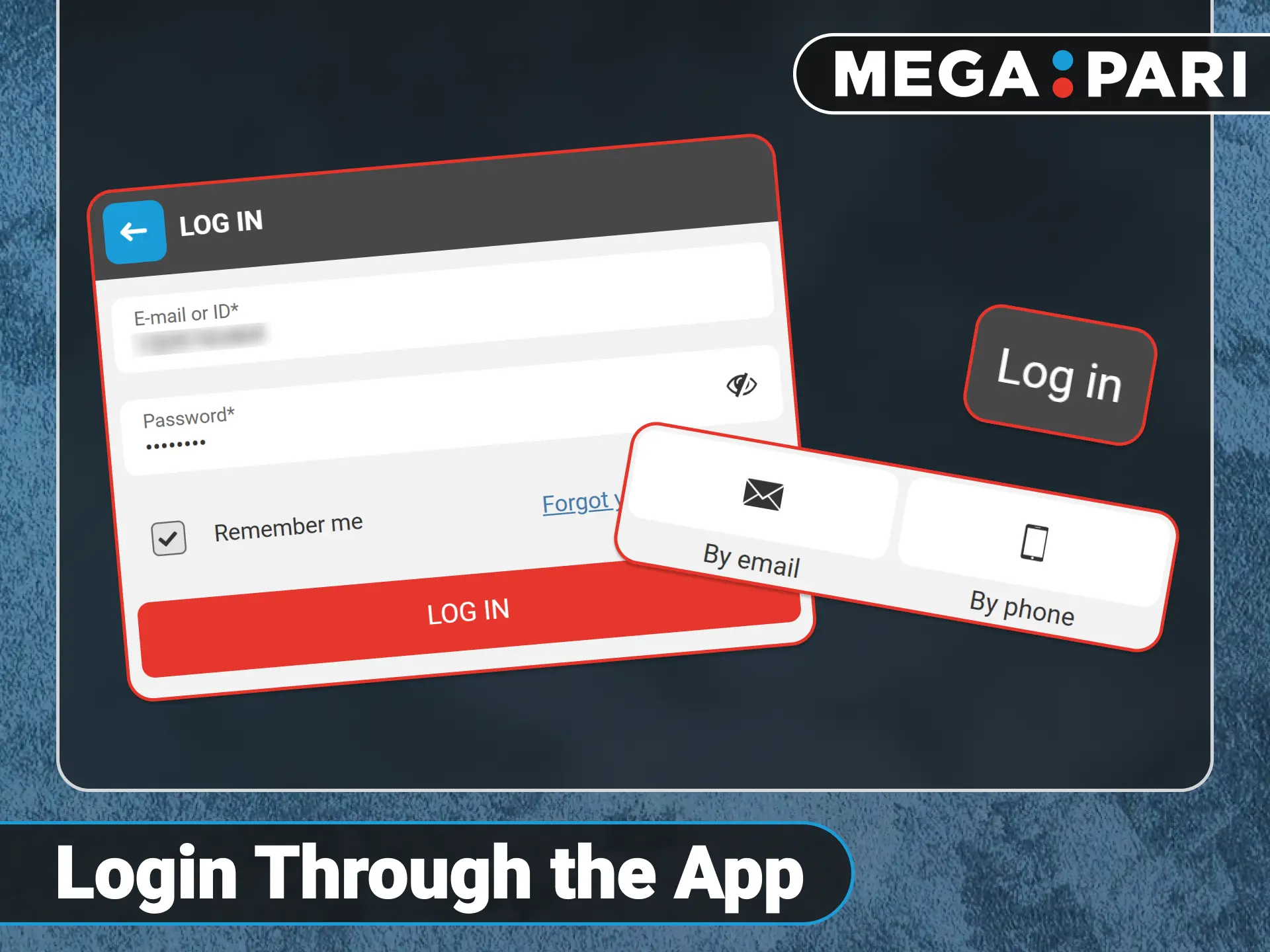 Sign in to your profile using the official Megapari app.