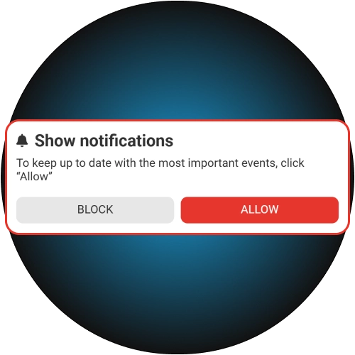 Receive instant bet updates through the official Megapari mobile application.