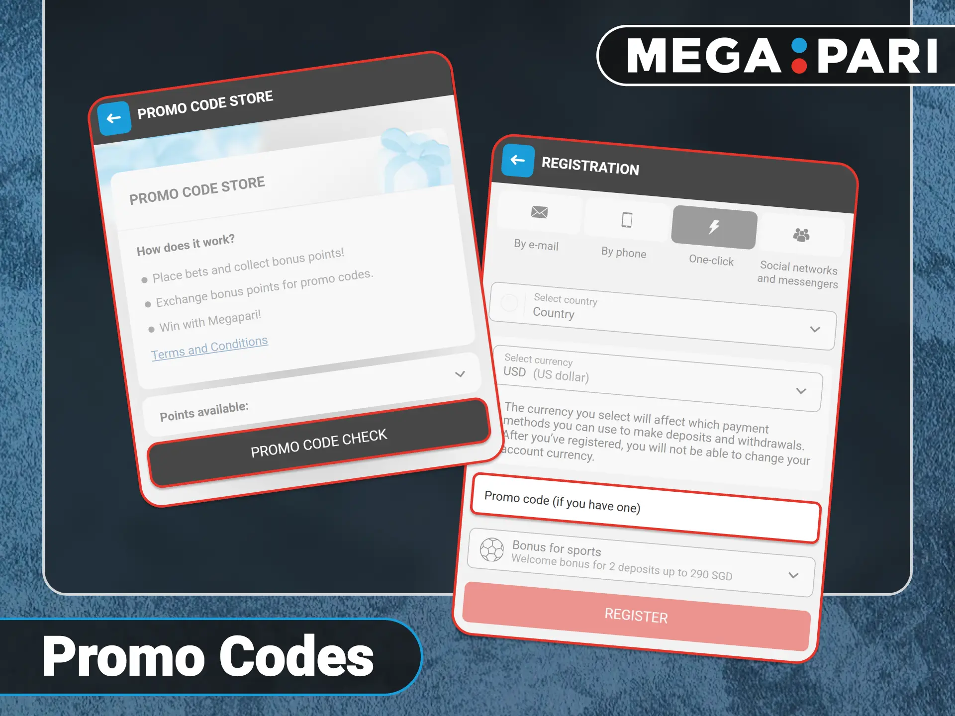 Use exclusive promo codes for rewards on official Megapari website.