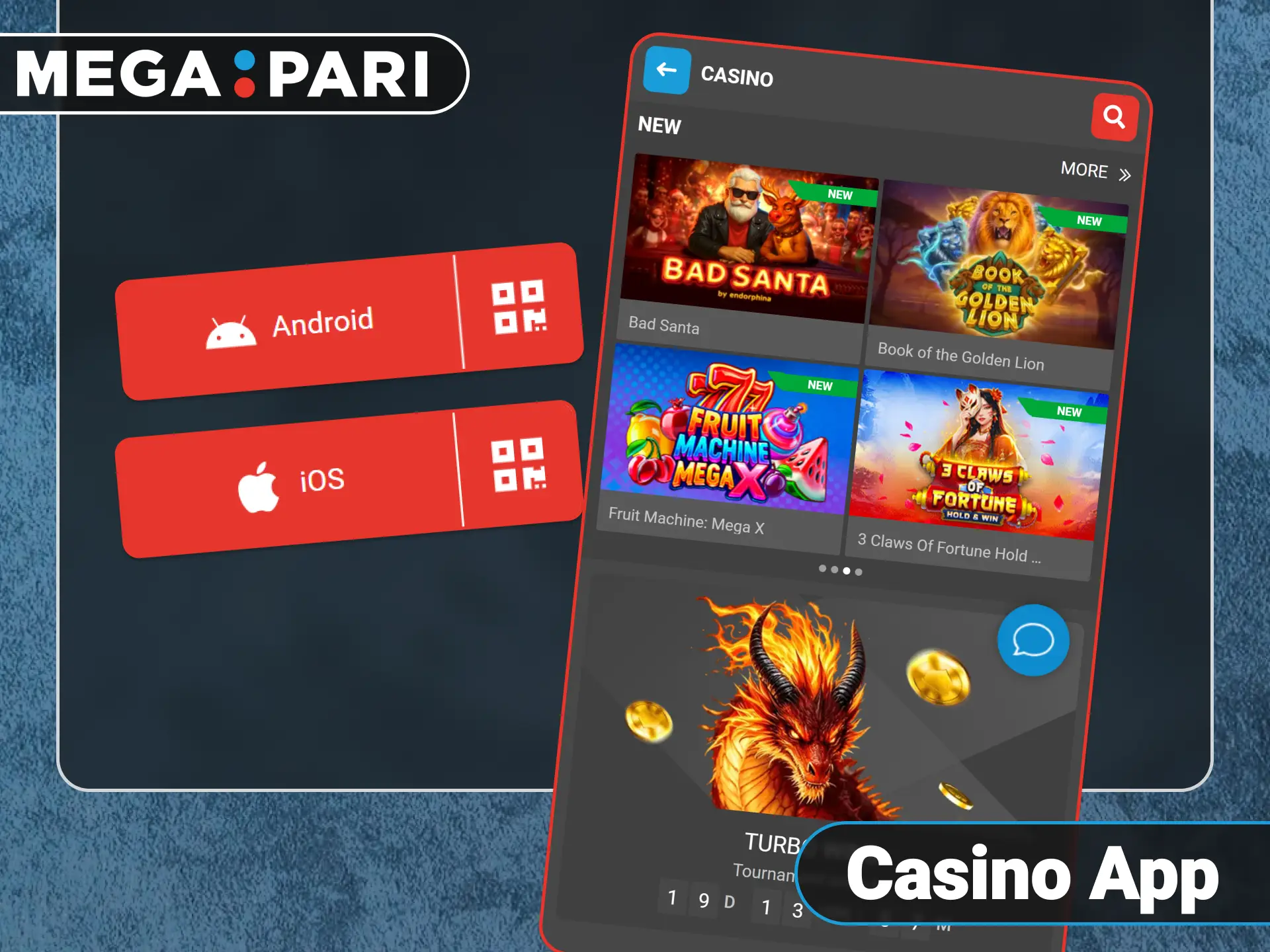 Download the official Megapari app for premium mobile casino gaming.