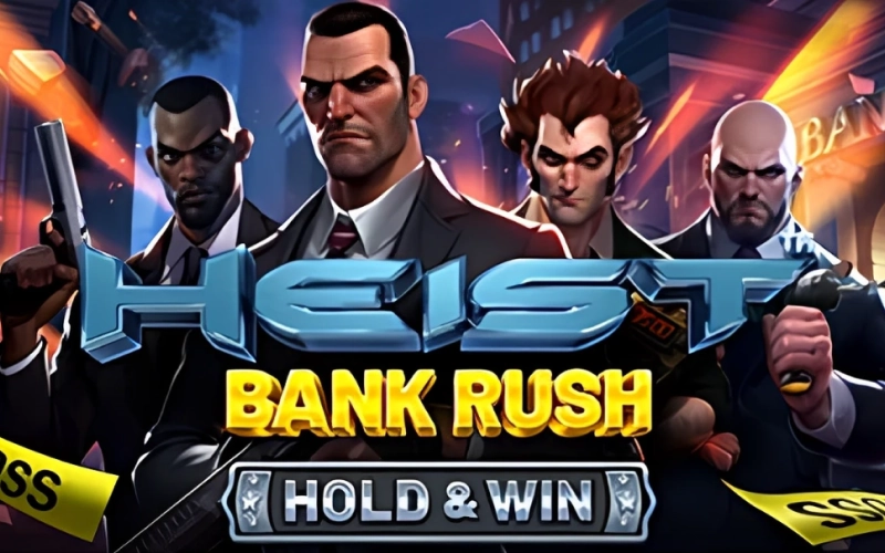 Spin the Heist Bank Rush video slot on official Megapari website.
