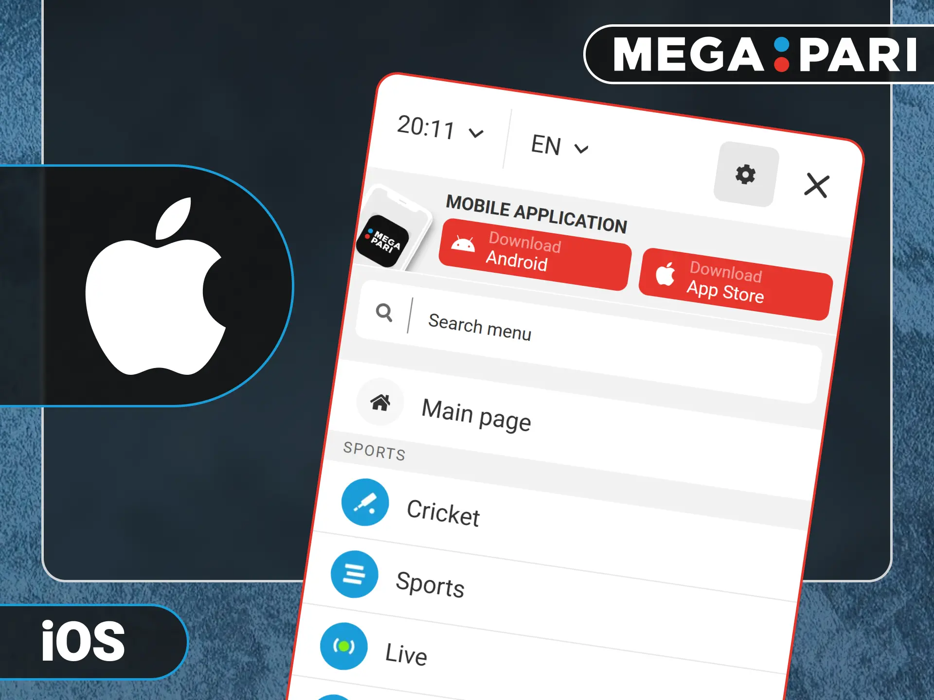 Add the official Megapari PWA shortcut to your home screen.