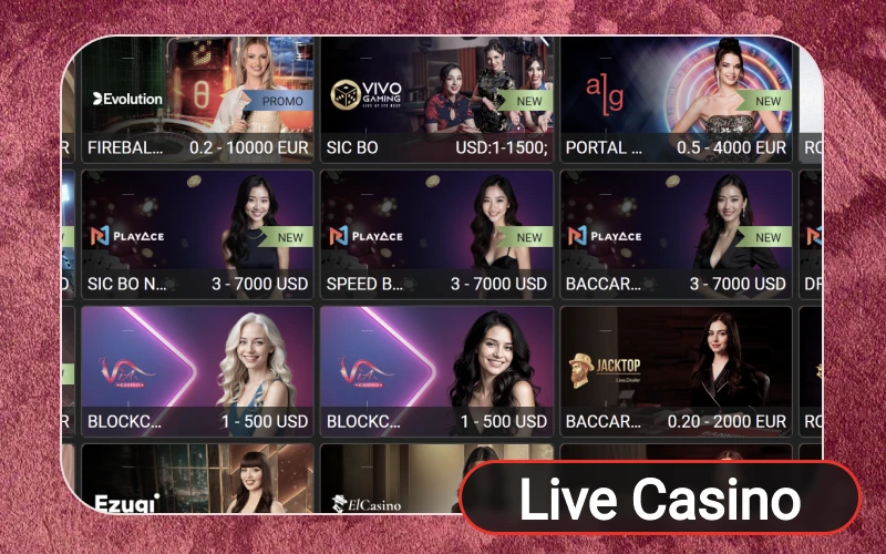 Join live dealer casino tables on the official Megapari platform.