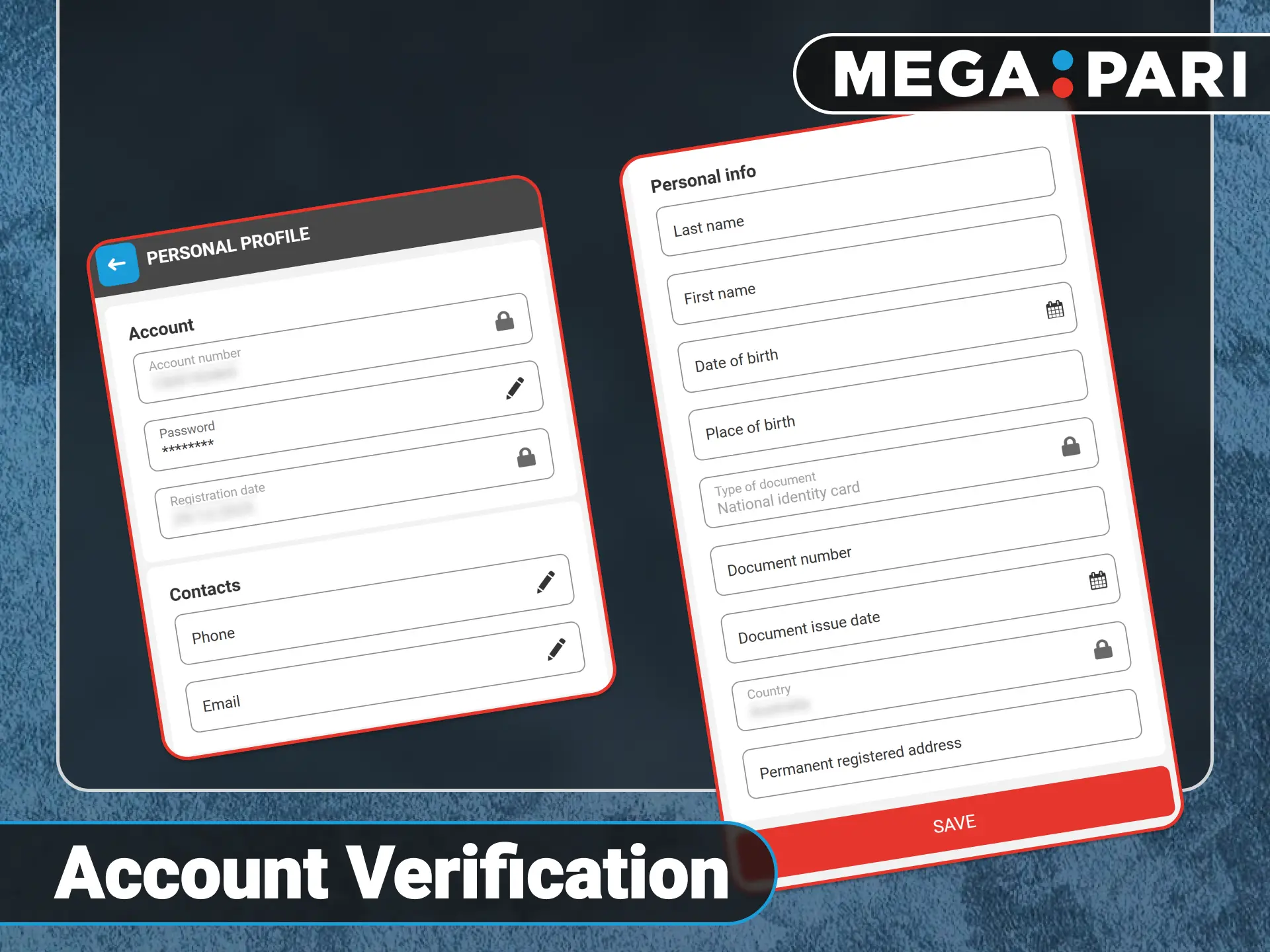 Complete identity verification steps on the official Megapari gaming platform.