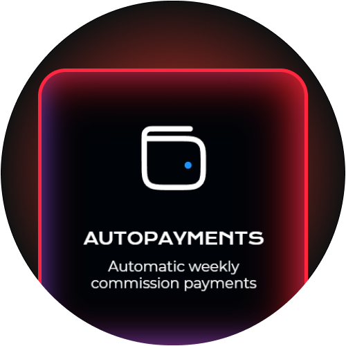 Enjoy the convenience of automatic weekly commission payments directly to your account with Megapari Partners.